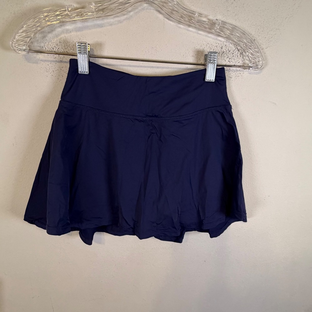 Fitst4 Womens Athletic Skort Built-in Shorts Navy Blue Size M